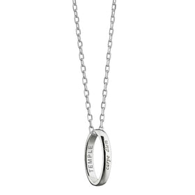 Temple Monica Rich Kosann "Carpe Diem" Poesy Ring Necklace in Silver Shot #1