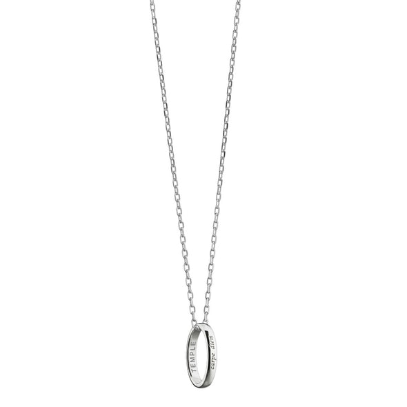 Temple Monica Rich Kosann "Carpe Diem" Poesy Ring Necklace in Silver Shot #2