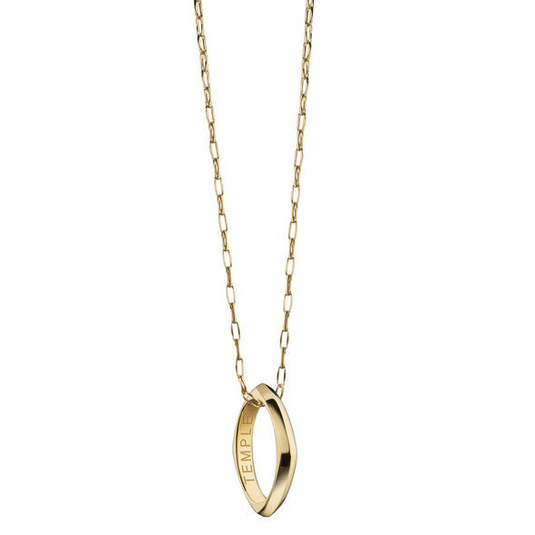Temple Monica Rich Kosann Poesy Ring Necklace in Gold Shot #2