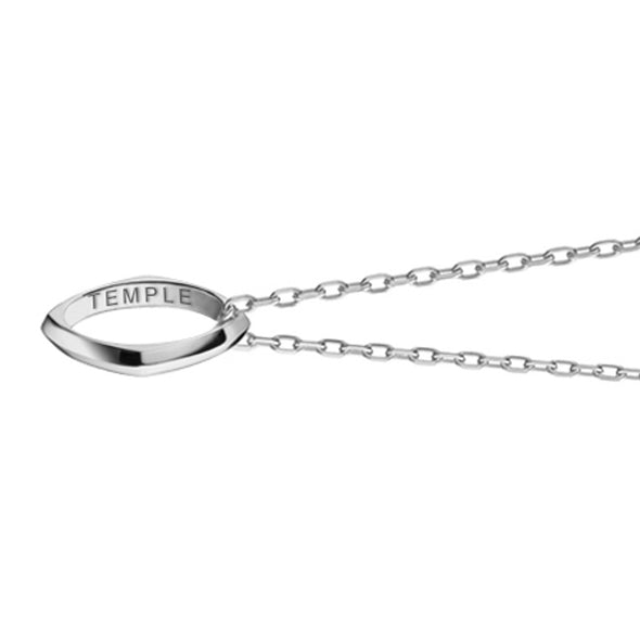Temple Monica Rich Kosann Poesy Ring Necklace in Silver Shot #3