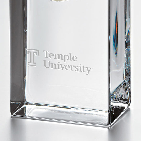 Temple Tall Glass Desk Clock by Simon Pearce Shot #2