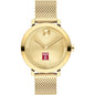 Temple University Women's Movado Bold Gold with Mesh Bracelet Shot #2