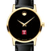 Temple Women's Movado Gold Museum Classic Leather