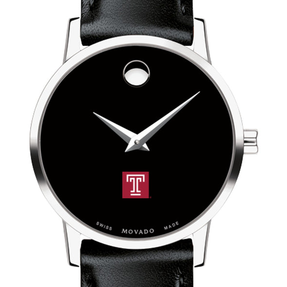 Temple Women's Movado Museum with Leather Strap Shot #1