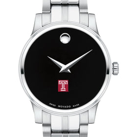 Temple Women's Movado Stainless Steel Watch with Black Dial Shot #1