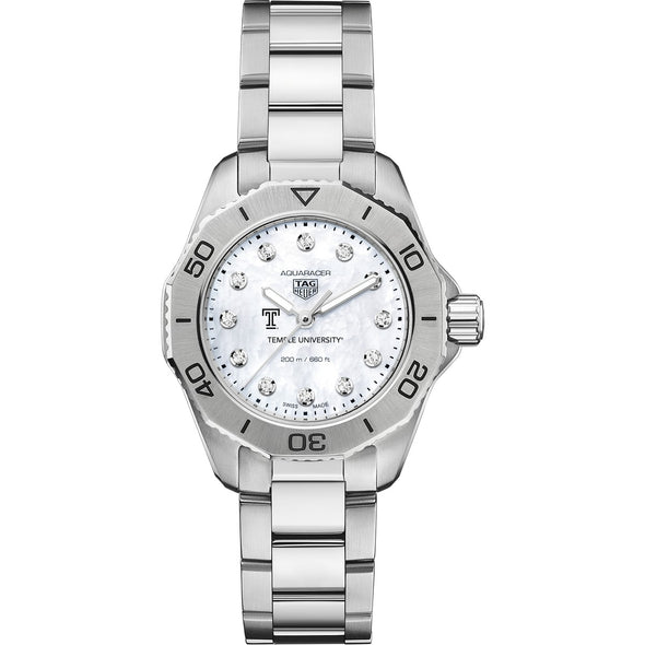 Temple Women&#39;s TAG Heuer Steel Aquaracer with Diamond Dial Shot #2