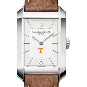 Tennessee Men's Baume et Mercier 43X27mm Hampton Watch with Silver Dial & Tan Leather Strap Shot #1