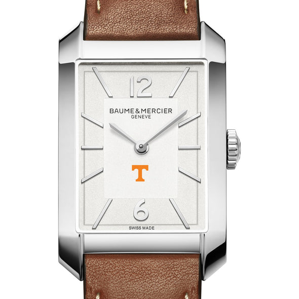Tennessee Men's Baume et Mercier 43X27mm Hampton Watch with Silver Dial & Tan Leather Strap Shot #1