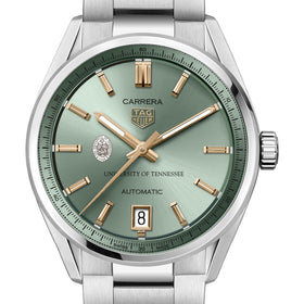Tennessee Women's TAG Heuer Steel Carrera Automatic with Green Dial Shot #1