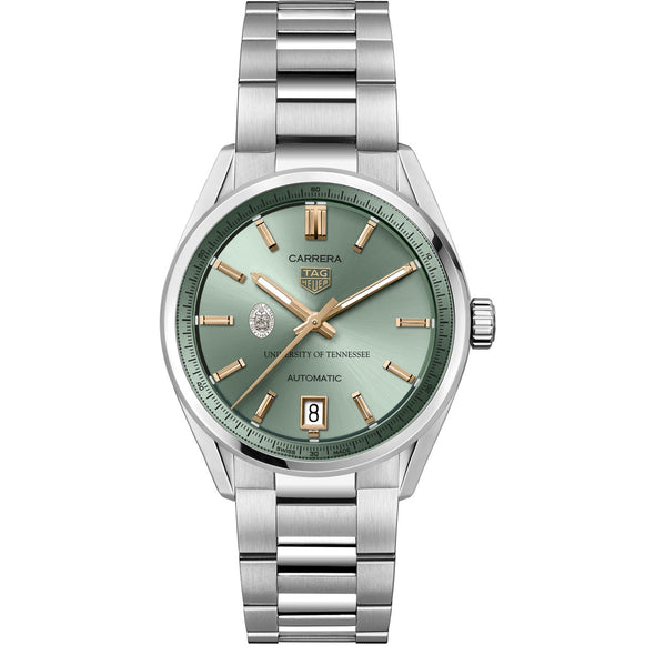 Tennessee Women's TAG Heuer Steel Carrera Automatic with Green Dial Shot #2