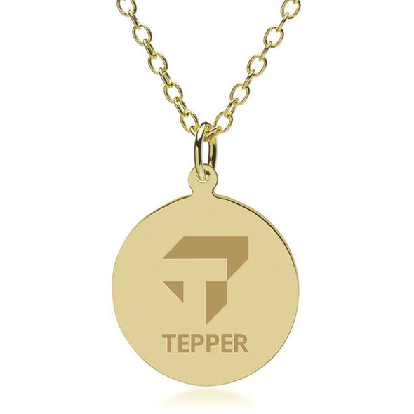 Tepper 18K Gold Pendant &amp; Chain Shot #1