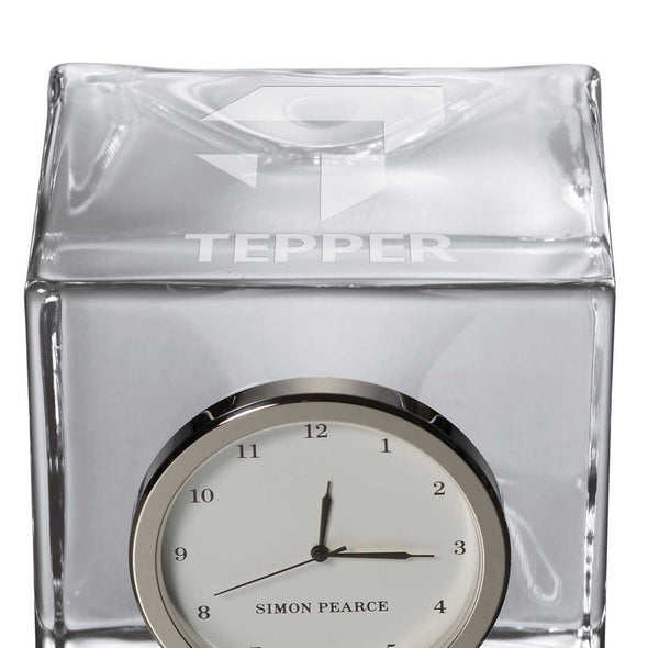 Tepper Glass Desk Clock by Simon Pearce Shot #2