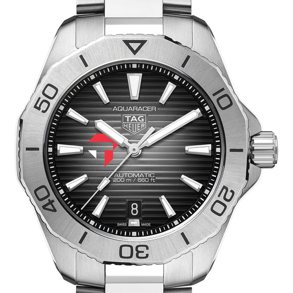 Tepper Men's TAG Heuer Steel Automatic Aquaracer with Black Dial Shot #1