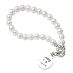 Tepper Pearl Bracelet with Sterling Silver Charm Shot #1