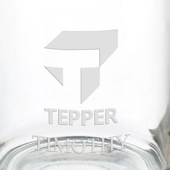 Tepper School of Business 13 oz Glass Coffee Mug Shot #3