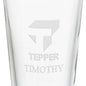 Tepper School of Business 16 oz Pint Glass- Set of 2 Shot #3