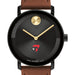 Tepper School of Business Men's Movado BOLD with Cognac Leather Strap