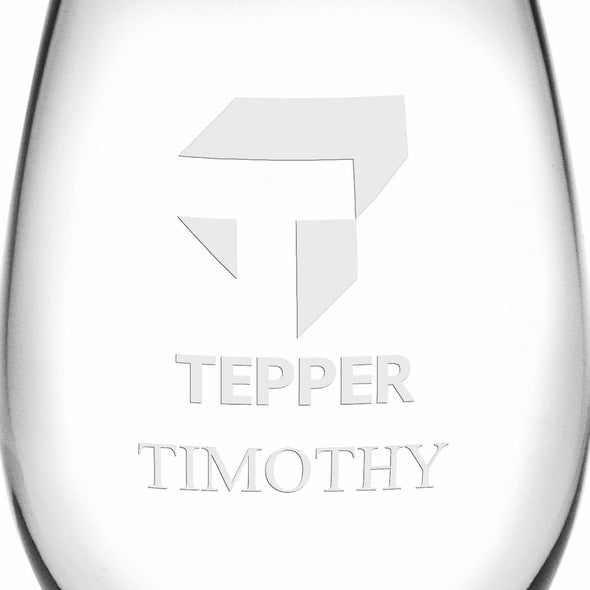 Tepper Stemless Wine Glasses Made in the USA - Set of 2 Shot #3