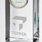 Tepper Tall Glass Desk Clock by Simon Pearce Shot #2