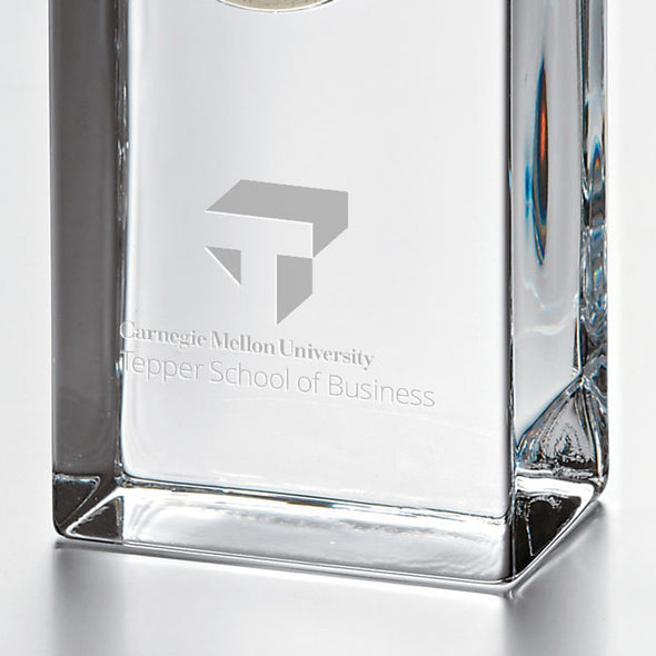 Tepper Tall Glass Desk Clock by Simon Pearce Shot #2