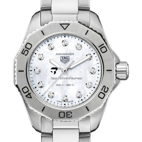 Tepper Women&#39;s TAG Heuer Steel Aquaracer with Diamond Dial Shot #1