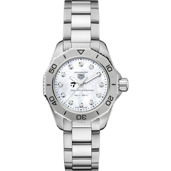 Tepper Women&#39;s TAG Heuer Steel Aquaracer with Diamond Dial Shot #2