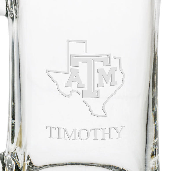 Texas A&amp;M 25 oz Beer Mug Shot #3