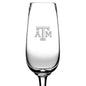 Texas A&M Flute Glasses by Simon Pearce Shot #2