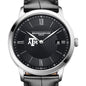 Texas A&M Men's Baume et Mercier 40mm Classima Quartz Watch with Black Dial & Black Leather Strap Shot #1