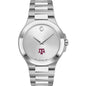 Texas A&M Men's Movado Collection Stainless Steel Watch with Silver Dial Shot #2