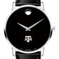 Texas A&M Men's Movado Museum with Leather Strap Shot #1