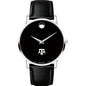 Texas A&M Men's Movado Museum with Leather Strap Shot #2