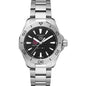Texas A&M Men's TAG Heuer Steel Aquaracer with Black Dial Shot #2
