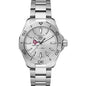 Texas A&M Men's TAG Heuer Steel Aquaracer with Silver Dial Shot #2