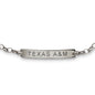 Texas A&M Monica Rich Kosann Petite Poesy Bracelet in Silver Shot #2