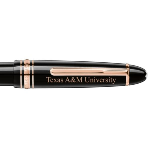 Texas A&M Montblanc Meisterstück LeGrand Ballpoint Pen in Red Gold Shot #2