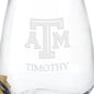 Texas A&M Stemless Wine Glasses - Set of 2 Shot #3