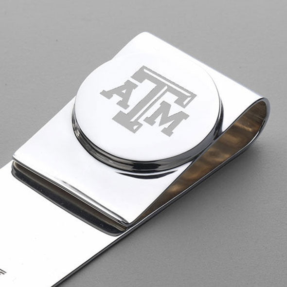 Texas A&amp;M Sterling Silver Money Clip Shot #2