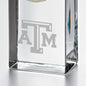 Texas A&M Tall Glass Desk Clock by Simon Pearce Shot #2