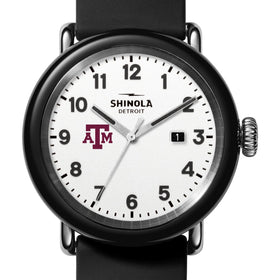 Texas A&amp;M University Shinola Watch, The Detrola 43mm White Dial at M.LaHart &amp; Co. Shot #1