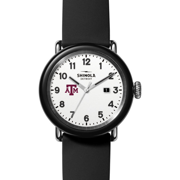 Texas A&amp;M University Shinola Watch, The Detrola 43mm White Dial at M.LaHart &amp; Co. Shot #2