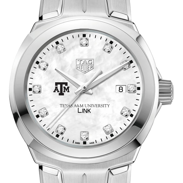 Texas A&M University TAG Heuer Diamond Dial LINK for Women Shot #1