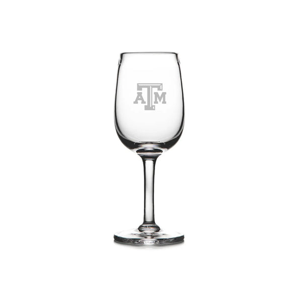 Texas A&M White Wine Glass by Simon Pearce Shot #1