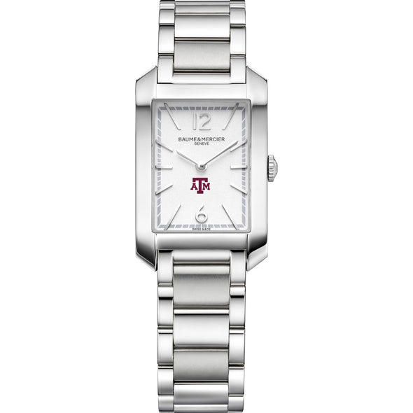 Texas A&M Women's Baume et Mercier 35X22mm Hampton Watch with Silver Dial & Bracelet Shot #2