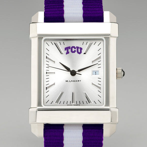 Texas Christian University Collegiate Watch with RAF Nylon Strap for Men Shot #1