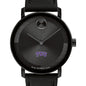 Texas Christian University Men's Movado BOLD with Black Leather Strap Shot #1