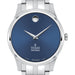 Texas Dell Med Men's Movado Collection Stainless Steel Watch with Blue Dial