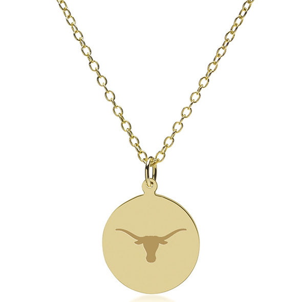 Texas Longhorns 14K Gold Pendant & Chain Shot #2