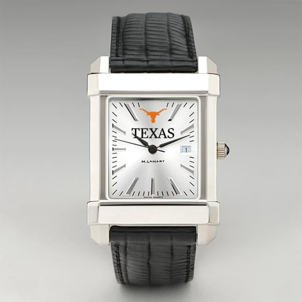 Texas Longhorns Men&#39;s Collegiate Watch with Leather Strap Shot #2