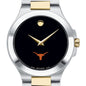Texas Longhorns Men's Movado Collection Two-Tone Watch with Black Dial Shot #1